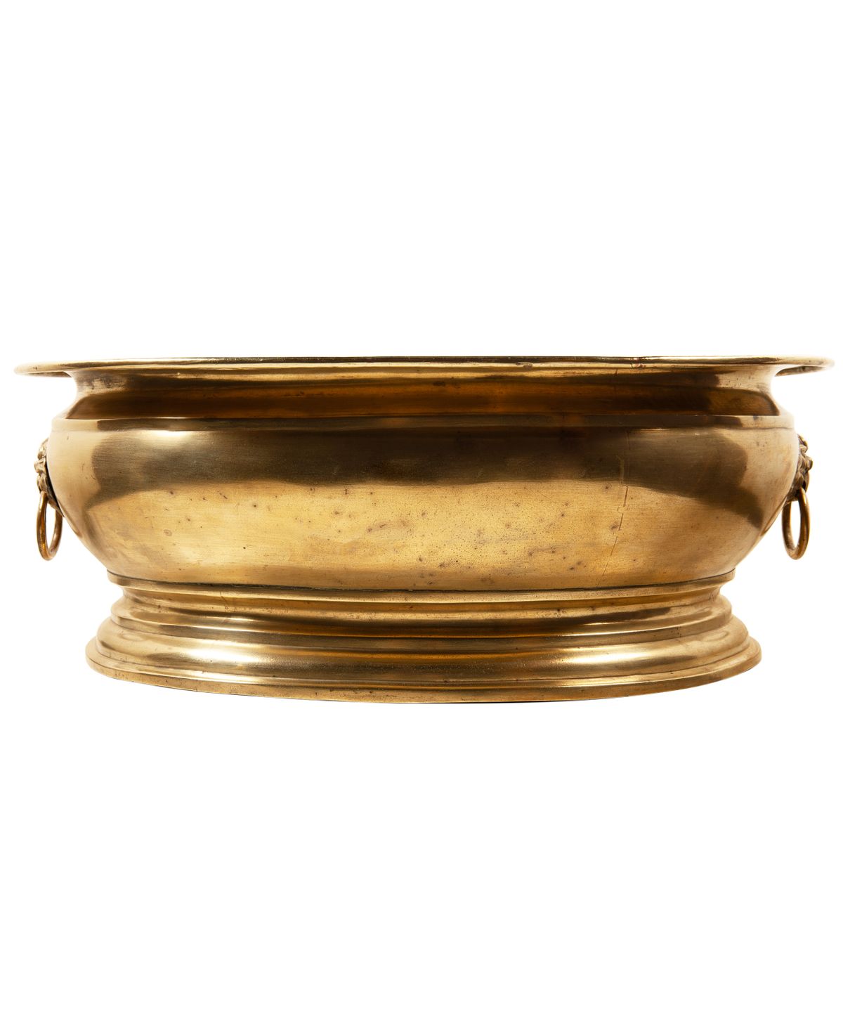 A Large Baroque Brass Wine Cistern with Handles - image 1