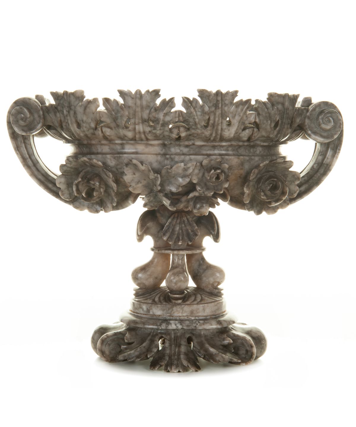 A Grey Alabaster Oval Coupe - image 1