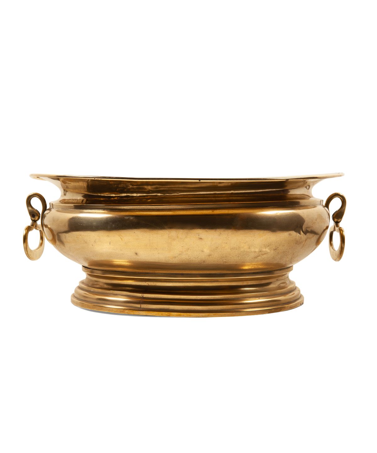 A Large Baroque Brass Wine Cistern with Handles - image 1