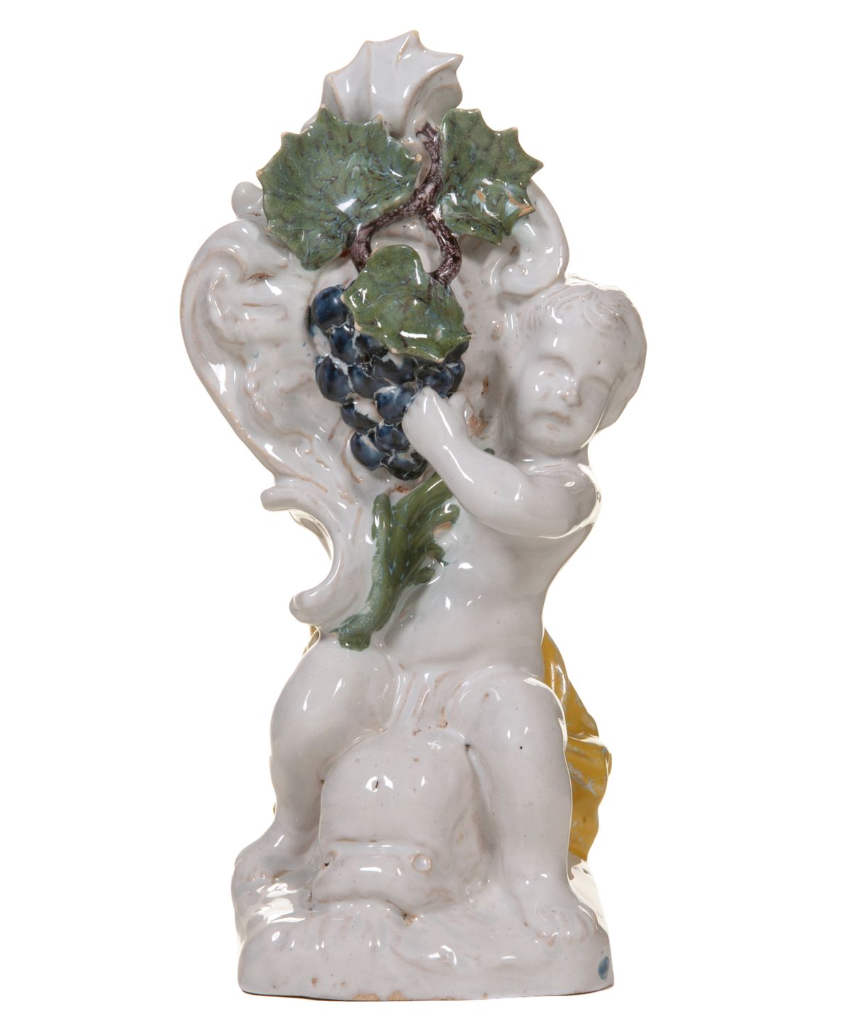 A Schrezheim Faïence Statuette Representing the 'Autumn' - afbeelding 1
