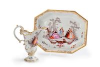 A rare Meissen ewer and octagonal basin - afbeelding 1