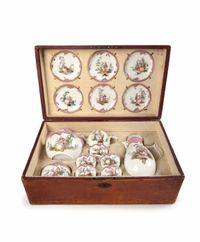 A Meissen Tea and coffee service in a later leather case - image 1