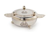 Silver Ecuelle with Cover - image 1