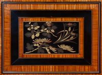 A Dutch Louis Seize secrétaire à abattant with lacquer panels - afbeelding 5