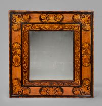 A William and Mary Marquetry Mirror - image 1