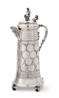 A large German silver 'thaler' Bismarck jug - image 2