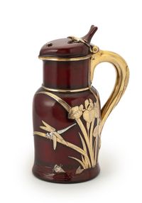 Russian silver-gilt and laquer lidded jug - image 1