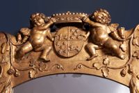 A Louis Quartorze mirror with a coat of arms of VOC governor Cornelis Kien - afbeelding 2