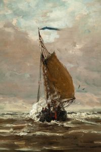 Fishing boats returning home at Scheveningen - afbeelding 4