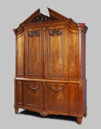 A Fine Dutch Louis Seize mahogany cabinet - image 2