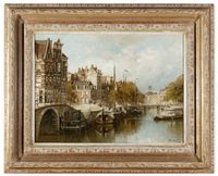 View on the Brouwersgracht from the Papiermolensluis, Amsterdam - image 2