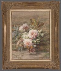 Flower still life with roses - afbeelding 2