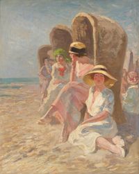 Ladies at the beach - afbeelding 1