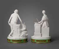 A pair of biscuit porcelain figures, Justice and Peace by Dihl et Guérhard, Paris - image 2