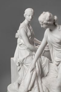 A pair of biscuit porcelain figures, Justice and Peace by Dihl et Guérhard, Paris - image 3