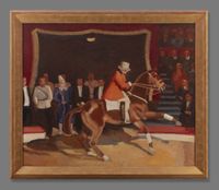 KEES MAKS (1876-1967) – CIRCUS DIRECTOR JEAN HOUCKE IN THEATER CARRÉ AMSTERDAM - afbeelding 2