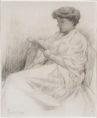 Théo van Rysselberghe (1862-1926) – Laure Flé Lisant - image 1