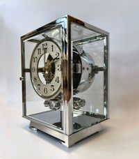 A fine model Atmos clock, chrome no 4335, by Jean Leon Reutter, circa 1930. - image 2
