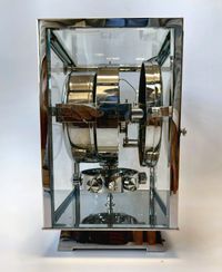 A fine model Atmos clock, chrome no 4335, by Jean Leon Reutter, circa 1930. - image 3