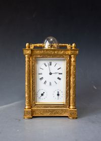 Extremely rare and fine carriage clock, attributed to Berrolla, Paris ca. 1840. - image 1