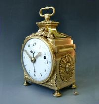 A Louis XVI pendule d'officier, a Swiss travelling clock made around 1780-90. - image 1