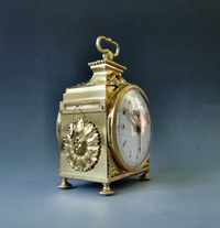 A Louis XVI pendule d'officier, a Swiss travelling clock made around 1780-90. - image 6