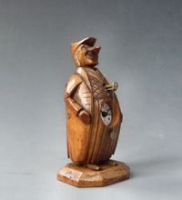 Zappler klok, mascotte figuur, miniatuur klok,  ‘Neuburger & Sohnen à Paris’,  circa 1880. - afbeelding 3