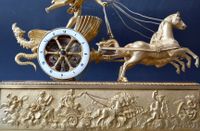 Cupids Chariot, een Franse sculptuur pendule, Empire gesigneerd Le Roy, c.1810. - afbeelding 5