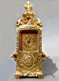 Exclusive gilt bronze portable coach clock, by Lawson & Son, Paris, France circa 1890. - image 4