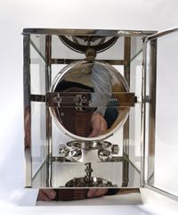 Een nikkelen Atmos klok, Reutter, no 8858 Frankrijk ca.1930. - afbeelding 2