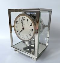 Een nikkelen Atmos klok, Reutter, no 8858 Frankrijk ca.1930. - afbeelding 4