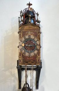 A gothic iron clock with foliot, South Germany, dated 1607. - image 5