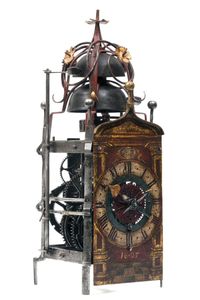 A gothic iron clock with foliot, South Germany, dated 1607. - image 1