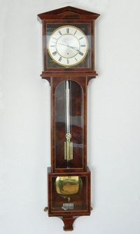 Elegant regulator - laterndluhr by ‘Ph.Happacher in Wien’, 1 month, mahogany, ca. 1820. - image 1