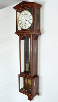 Elegant regulator - laterndluhr by ‘Ph.Happacher in Wien’, 1 month, mahogany, ca. 1820. - image 6