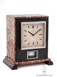 A French Art Deco marble Reutter patent atmos clock, circa 1932 - image 3