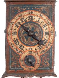 An early South German polychrome automaton wall clock, circa 1590. - image 5
