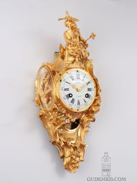 A fine French Louis XV ormolu cartel wall clock, Décle A Paris, 1754 - image 1