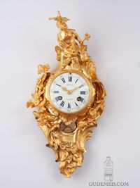 A fine French Louis XV ormolu cartel wall clock, Décle A Paris, 1754 - image 3