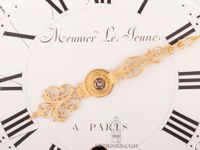 Een zeldzame Franse Louis XVI wandklok met kwartierrepetitie, Meunier Le Jeune, circa 1770. - afbeelding 3