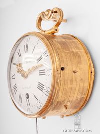 Een zeldzame Franse Louis XVI wandklok met kwartierrepetitie, Meunier Le Jeune, circa 1770. - afbeelding 7