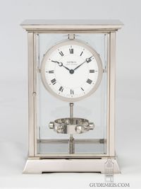 A French Art Deco nickel plated Reutter patent atmos clock, circa 1933 - image 2