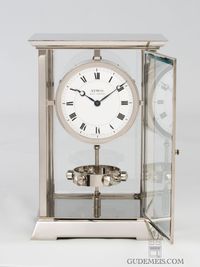 A French Art Deco nickel plated Reutter patent atmos clock, circa 1933 - image 3