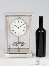 A French Art Deco nickel plated Reutter patent atmos clock, circa 1933 - image 7