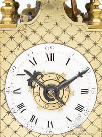 A miniature Northern French brass table lantern clock, circa 1780 - image 3