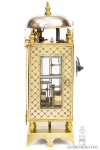 A miniature Northern French brass table lantern clock, circa 1780 - image 7
