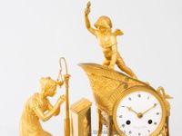 A French Empire ormolu mantel clock 'Ars Amatoria', circa 1800 - image 3
