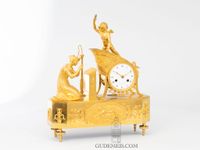A French Empire ormolu mantel clock 'Ars Amatoria', circa 1800 - image 1