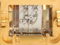 A French gilt brass carriage clock in unusual case, C. Prost, circa 1890. - image 2