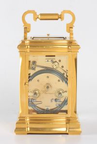 A French gilt brass carriage clock in unusual case, C. Prost, circa 1890. - image 5